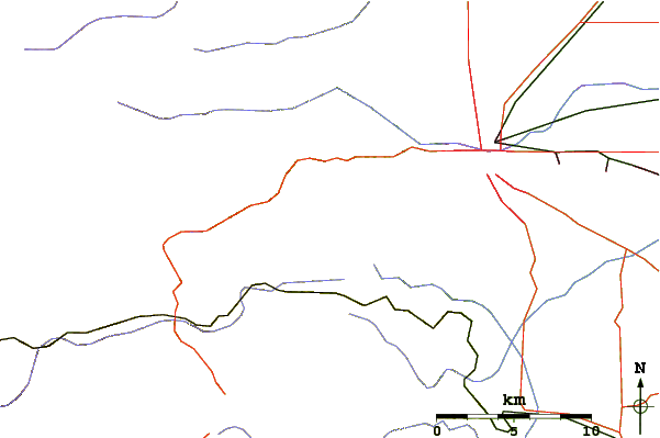 Roads and rivers around Twin Sisters