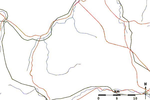 Roads and rivers around Txindoki