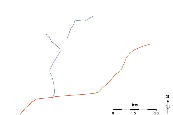 Roads and rivers around Tyatya