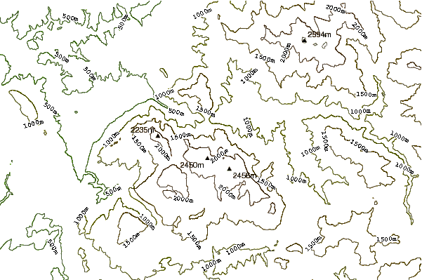 Mountain peaks around Tymfi