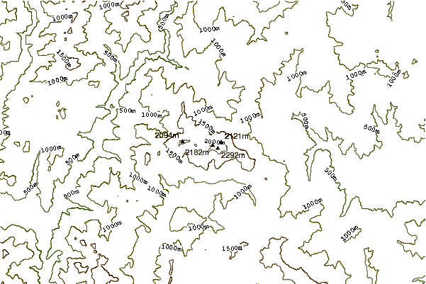 Mountain peaks around Tymfristos or Timfristós Óros