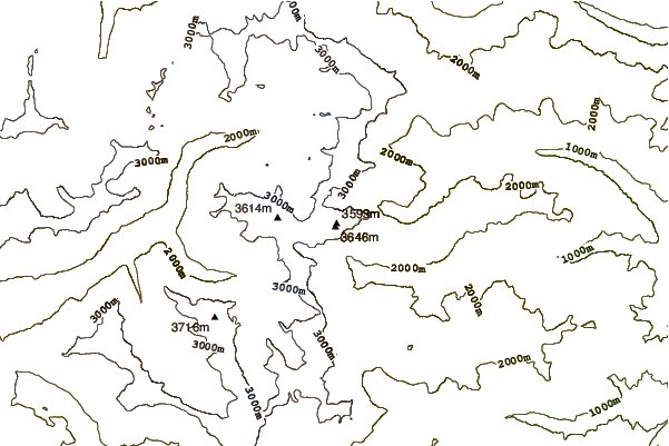 Mountain peaks around Uia di Ciamarella