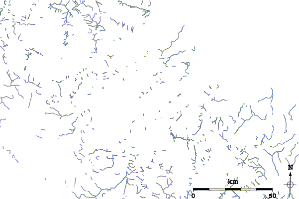 Roads and rivers around Ukpik Peak