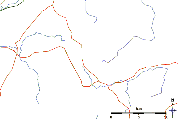 Roads and rivers around Ullock Pike