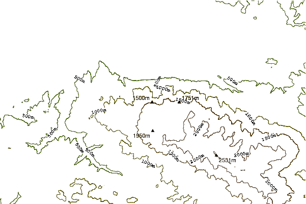 Mountain peaks around Uludag