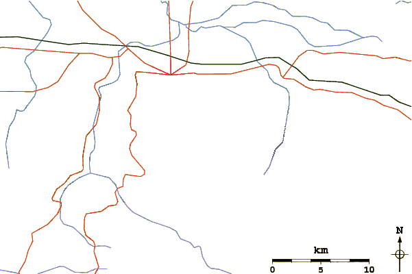 Roads and rivers around Uludag