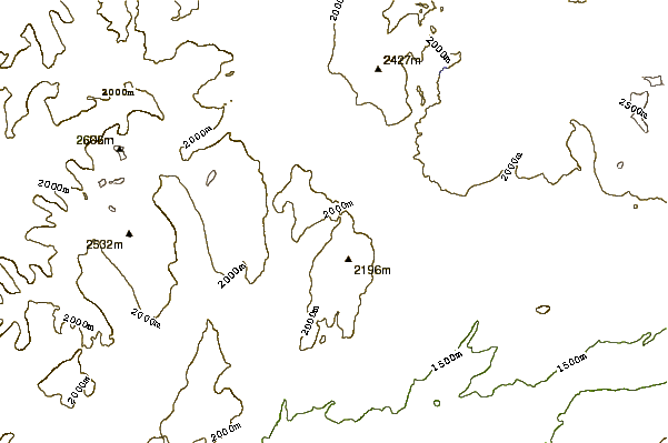 Mountain peaks around Ulug-arginsky