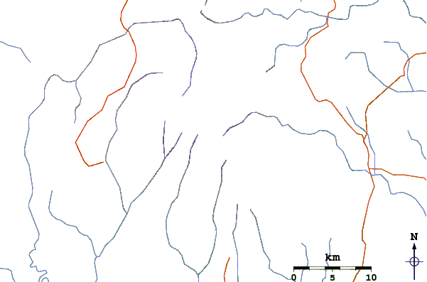 Roads and rivers around Uluguru Mountains