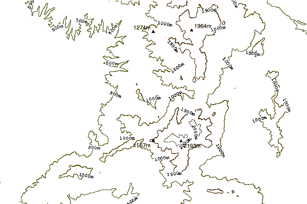 Mountain peaks around Unden