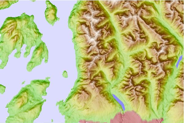 Surf breaks located close to Unnecessary Mountain