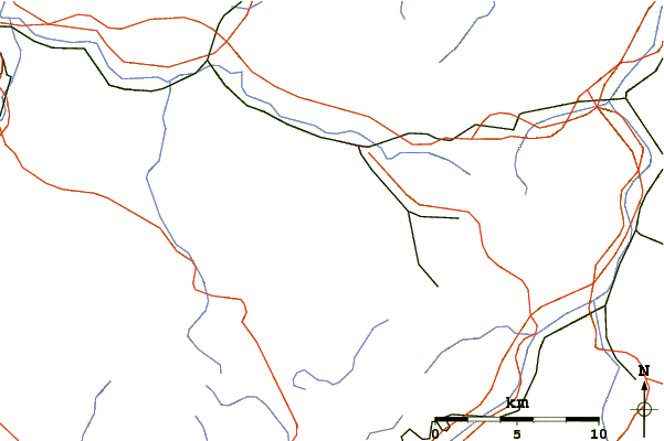 Roads and rivers around Untxillaitz