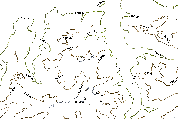 Mountain peaks around Uri Rotstock