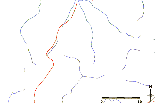 Roads and rivers around Urkulu