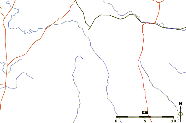 Roads and rivers around Urra Moor