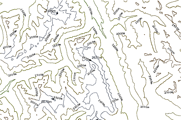 Mountain peaks around Uto Peak