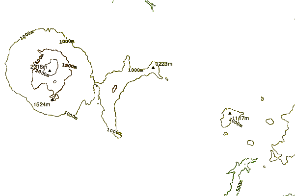 Mountain peaks around Uzon