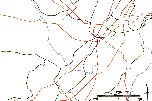 Roads and rivers around Vaalserberg