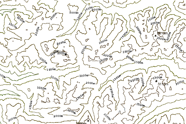 Mountain peaks around Valluga