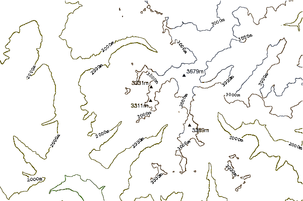 Mountain peaks around Valvelspitze