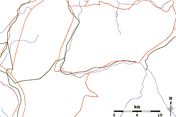 Roads and rivers around Vanil Carré