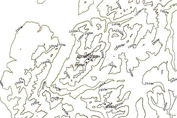 Mountain peaks around Vanil Noir