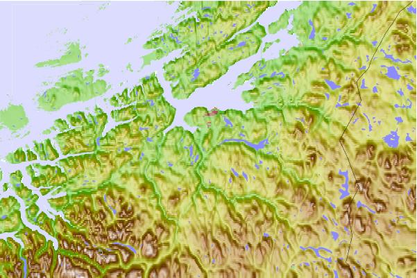 Surf breaks located close to Vassfjellet