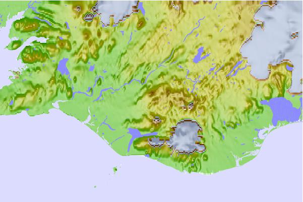 Surf breaks located close to Vatnafjöll or Vatnafjoll