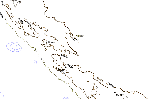 Mountain peaks around Velebit