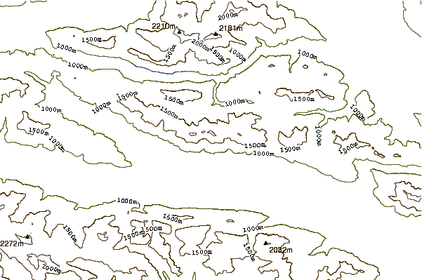 Mountain peaks around Vellacher Egel