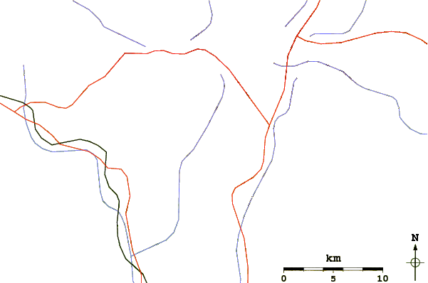 Roads and rivers around Vercenik