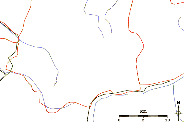 Roads and rivers around Verstanclahorn