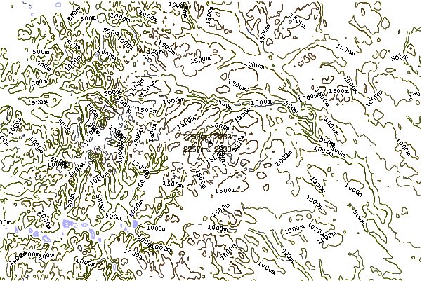 Mountain peaks around Vesle Galdhøpiggen