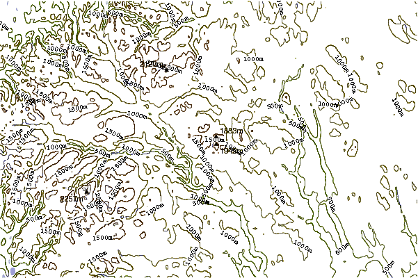 Mountain peaks around Veslesmeden