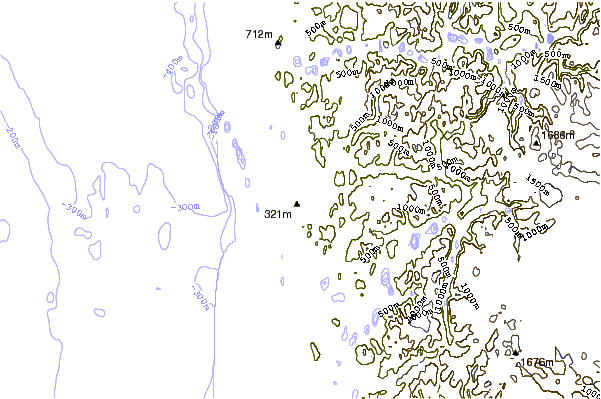 Mountain peaks around Veten