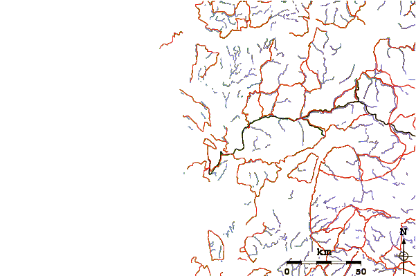 Roads and rivers around Veten