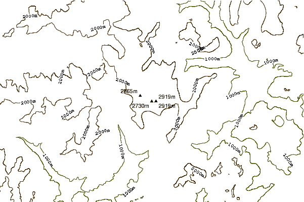 Mountain peaks around Vezzana