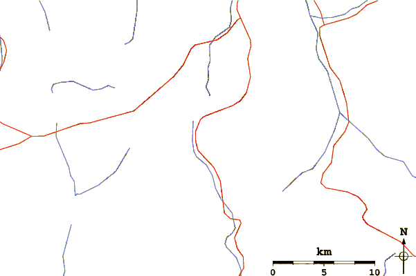 Roads and rivers around Vignemale