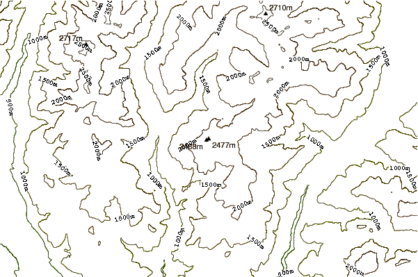 Mountain peaks around Villanderer Berg