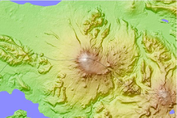 Surf breaks located close to Villarrica (volcano)