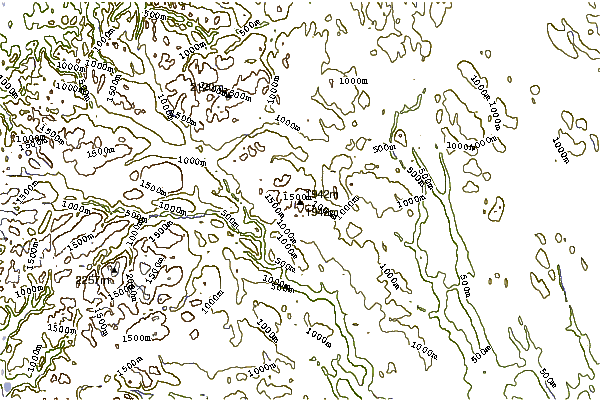 Mountain peaks around Vinjeronden