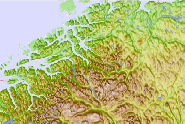 Surf breaks located close to Vinnufjellet