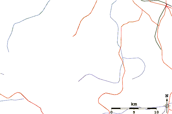 Roads and rivers around Vladeasa