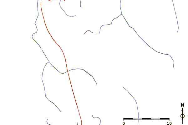 Roads and rivers around Vladimir Putin Peak