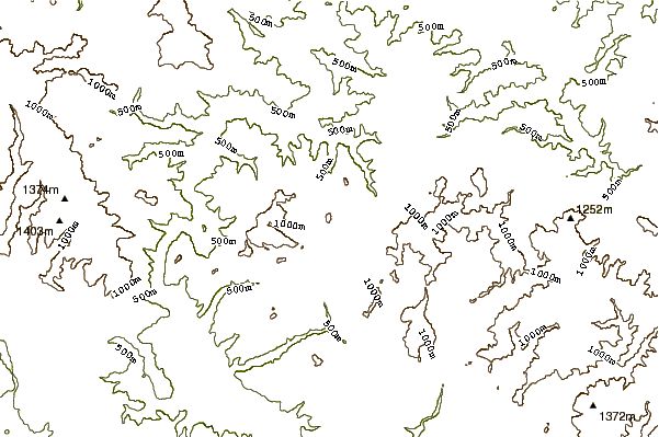 Mountain peaks around Vranica