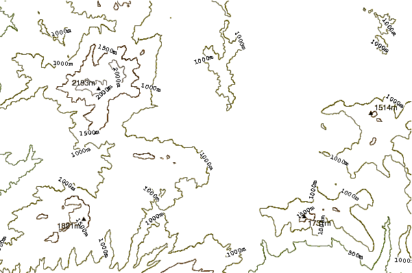 Mountain peaks around Vrontous