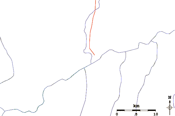 Roads and rivers around Vulcan's Throne