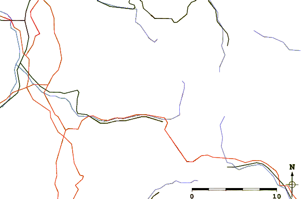 Roads and rivers around Wachtküppel