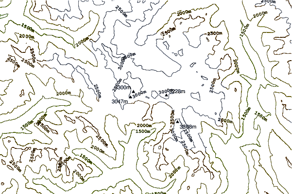 Mountain peaks around Waitabit Peak