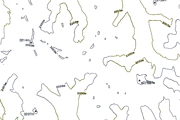 Mountain peaks around Wales Peak