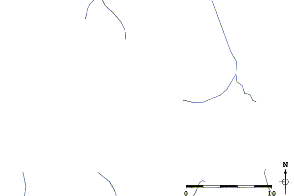 Roads and rivers around Wales Peak